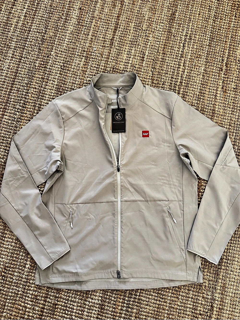 Swannies Golf Cora Full-Zip Golf Jacket Gray XL